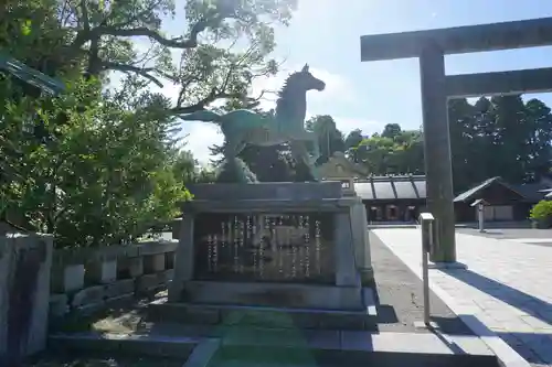 石川護國神社の狛犬