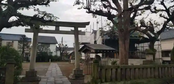 上一色天祖神社の鳥居