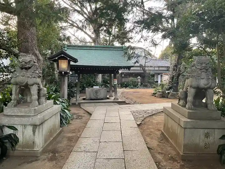 奥澤神社の狛犬