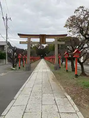 朝日森天満宮の鳥居