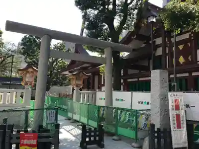 蒲田八幡神社の鳥居