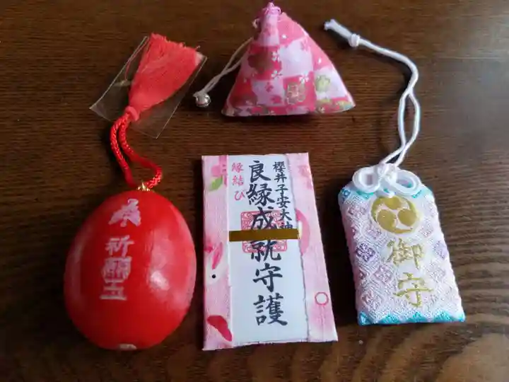 櫻井子安神社の授与品その他