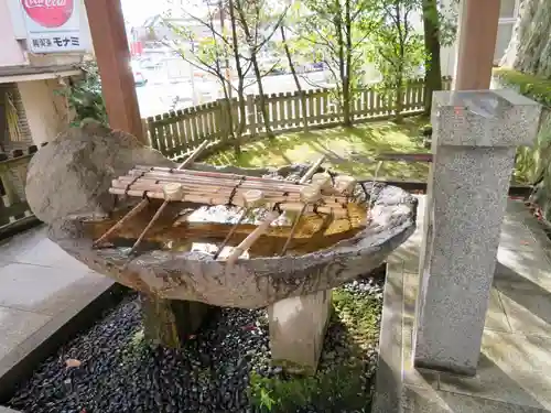 安積國造神社の手水