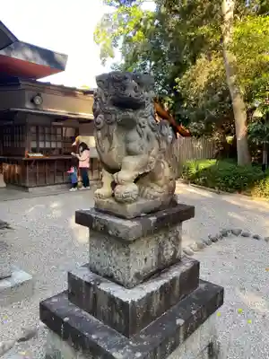 津八幡宮の狛犬