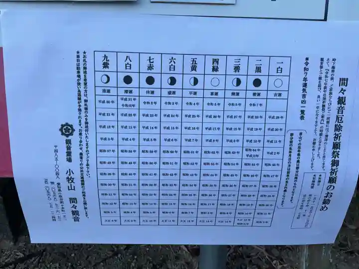 間々観音(龍音寺)の体験その他