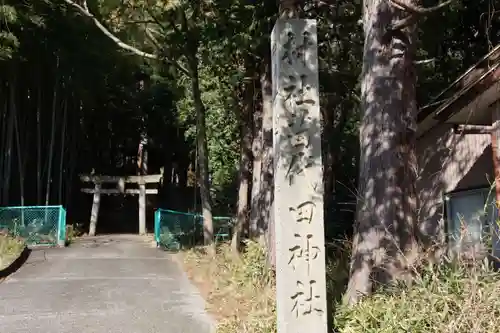 苗代田神社の鳥居