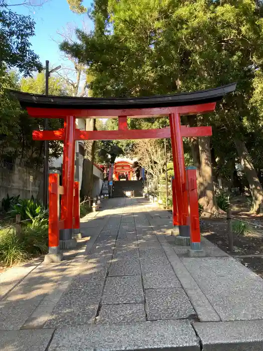 自由が丘熊野神社の鳥居