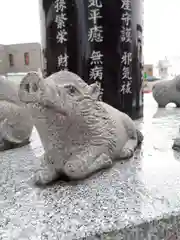 新川皇大神社の狛犬