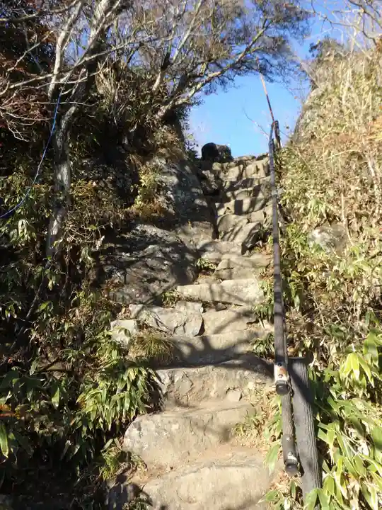 筑波山神社 男体山御本殿の周辺