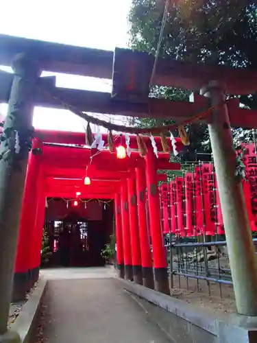 土田白鬚神社の鳥居