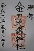 金刀比羅神社 尾張分社の御朱印