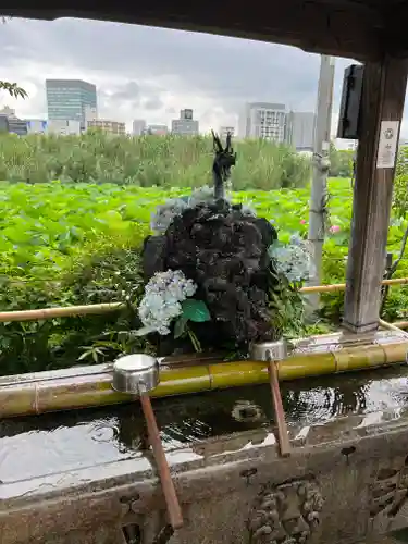 不忍池大黒天堂の手水