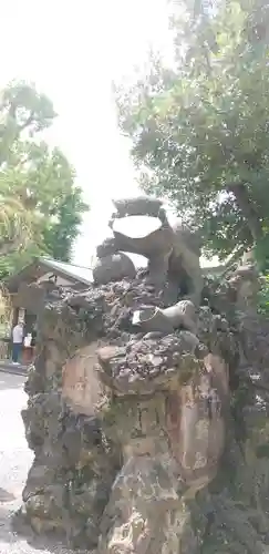 お三の宮日枝神社の狛犬