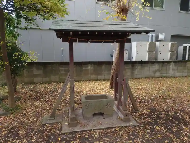下石原八幡神社の手水舎