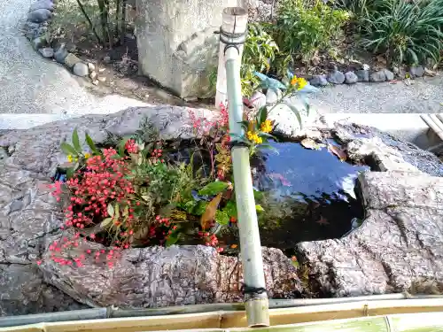 阿智神社の手水