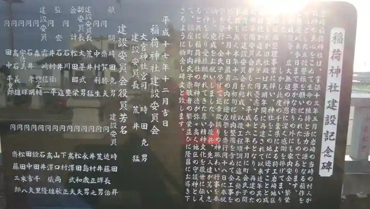 稲荷神社の歴史