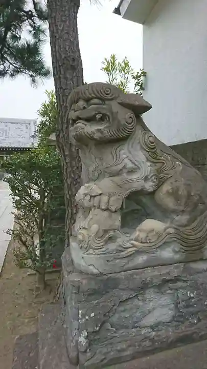 上一色天祖神社の狛犬