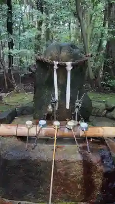 龍田大社の手水舎