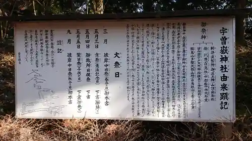 宇曽嶽神社 の歴史