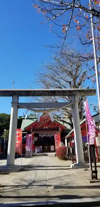 葛飾氷川神社の鳥居