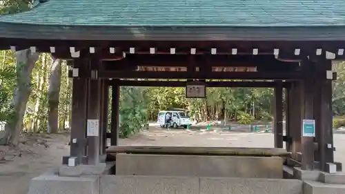 岡山縣護國神社の手水舎