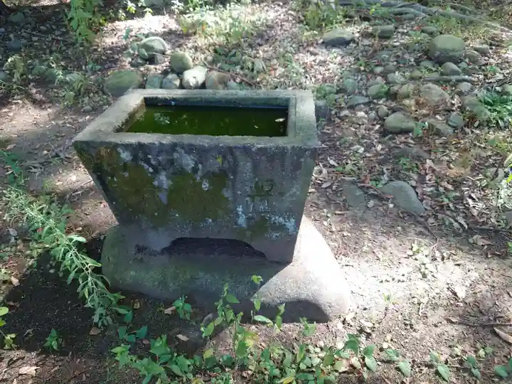 大井俣窪八幡神社の手水舎
