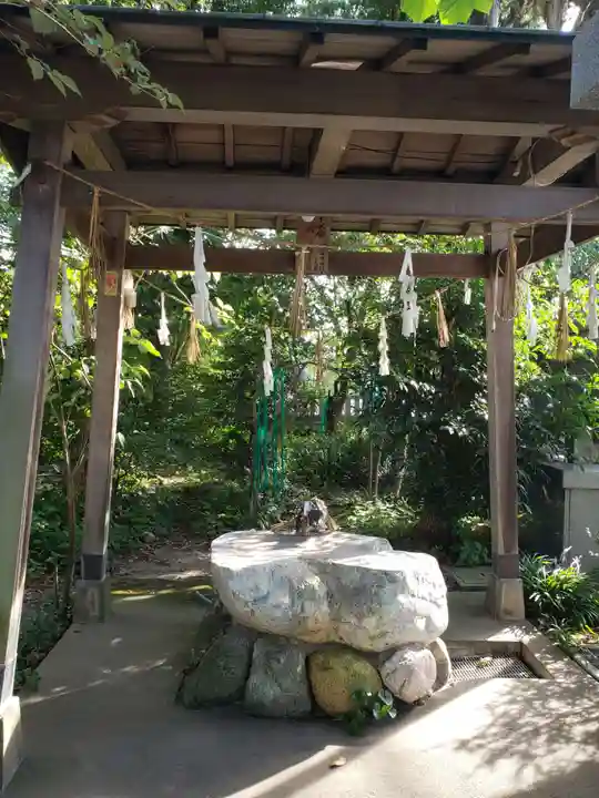 中川熊野神社の手水舎