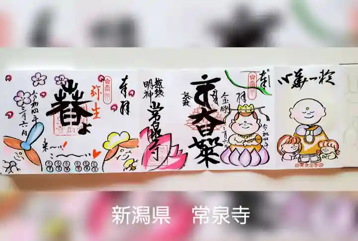 常泉寺の御朱印