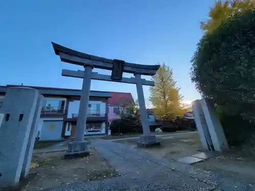 西新井氷川神社の鳥居