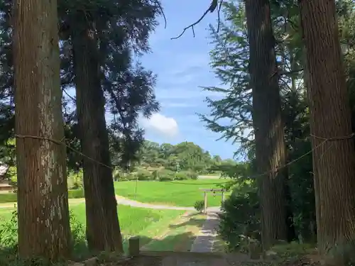 白山神社の景色