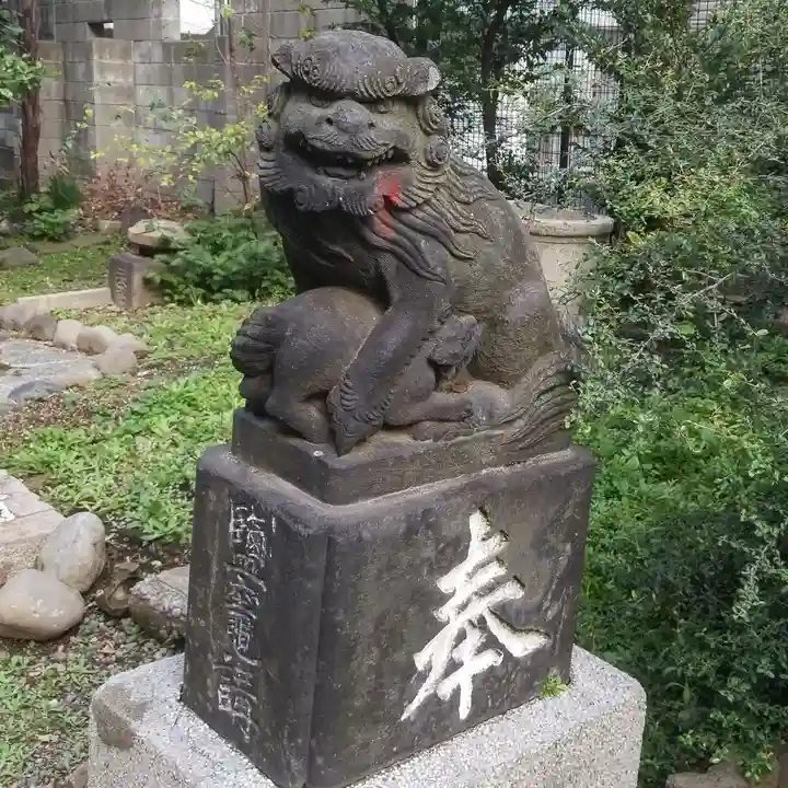 新橋鹽竃神社の狛犬