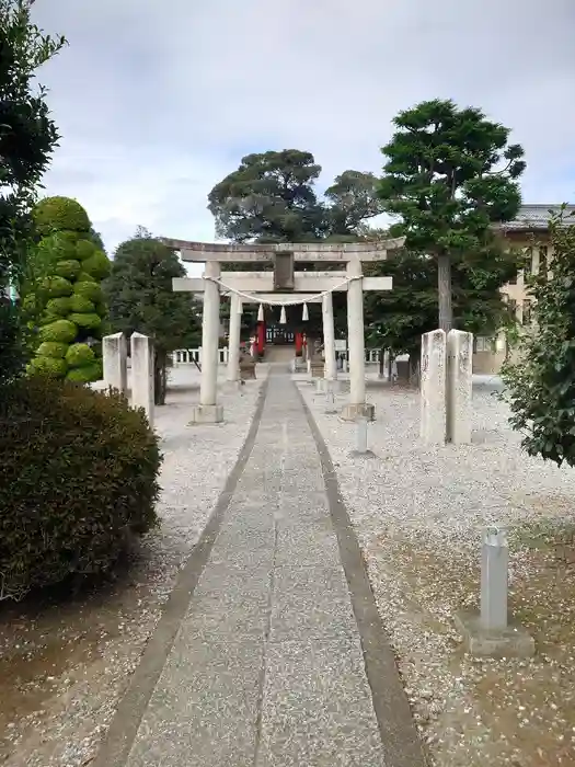 小村田氷川神社の鳥居