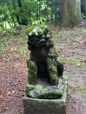 熊ノ木箒根神社の狛犬