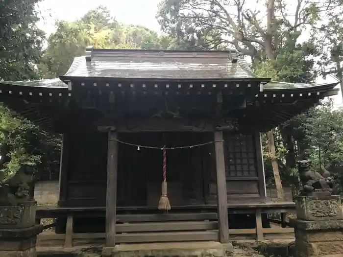 名瀬白神社の本殿