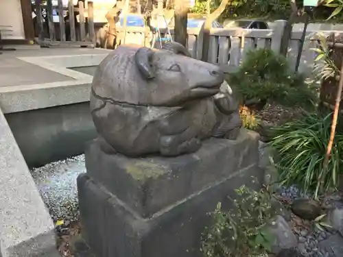 牛天神北野神社の狛犬