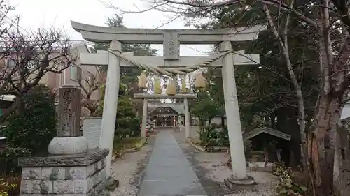 上青木氷川神社の鳥居