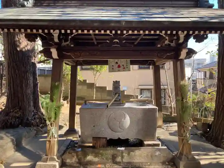 中野氷川神社の手水舎