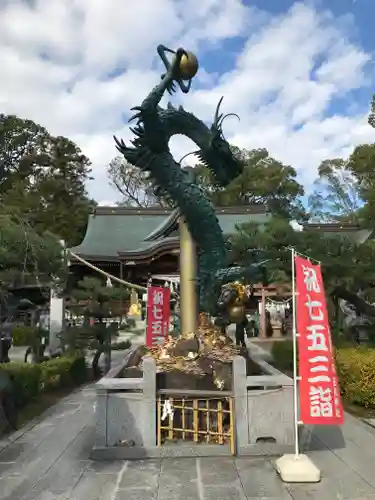 田村神社の狛犬