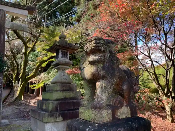 胡宮神社(敏満寺史跡)の狛犬