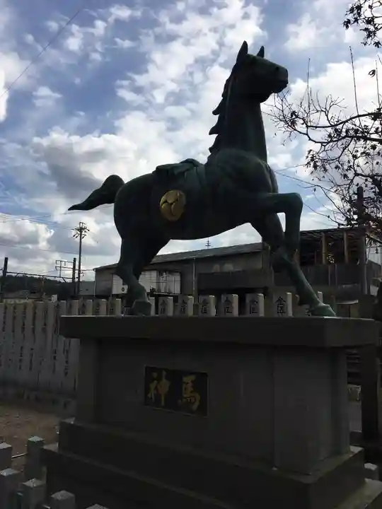 村國真墨田神社の狛犬
