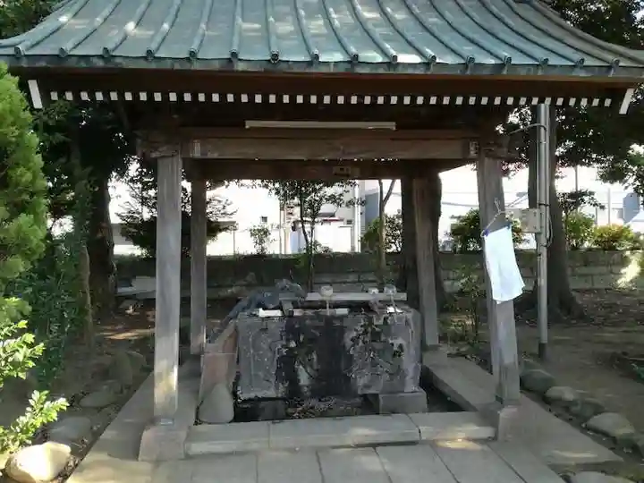 下総野田愛宕神社の手水舎