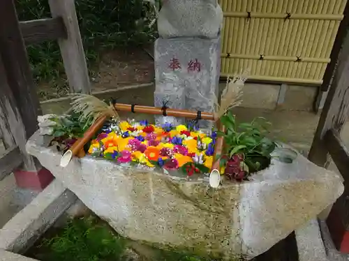 田間神社の手水舎