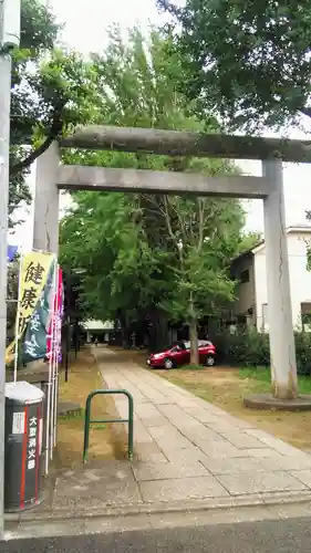 駒込天祖神社の鳥居