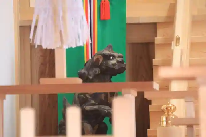 阿久津「田村神社」(郡山市阿久津町)旧社名:伊豆箱根三嶋三社の狛犬