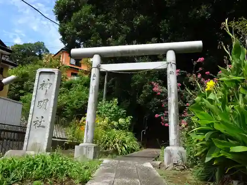 上郷神明社の鳥居