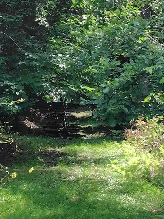 釧路神社の庭園