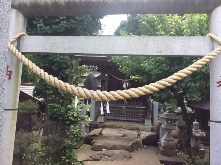 白蛇辨財天の鳥居