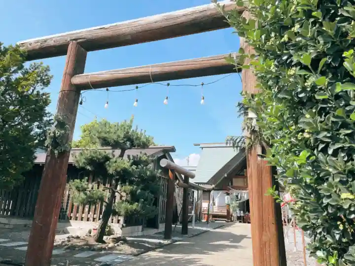 七重浜海津見神社の鳥居