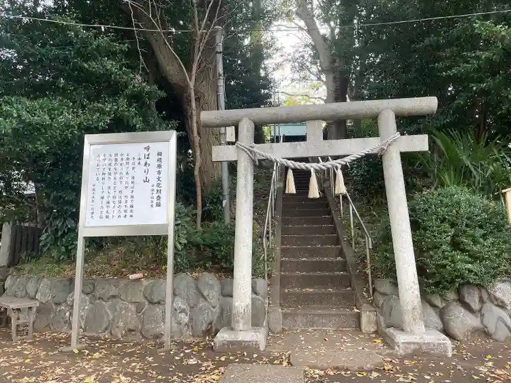 新田稲荷神社の鳥居