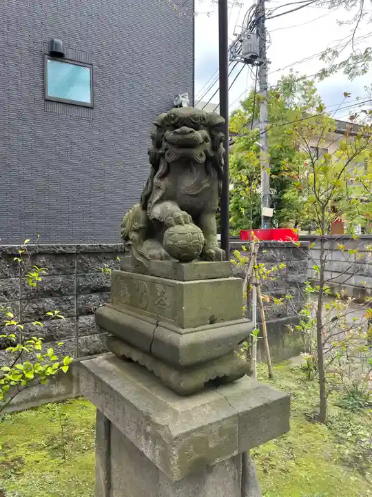 溝口神社の狛犬